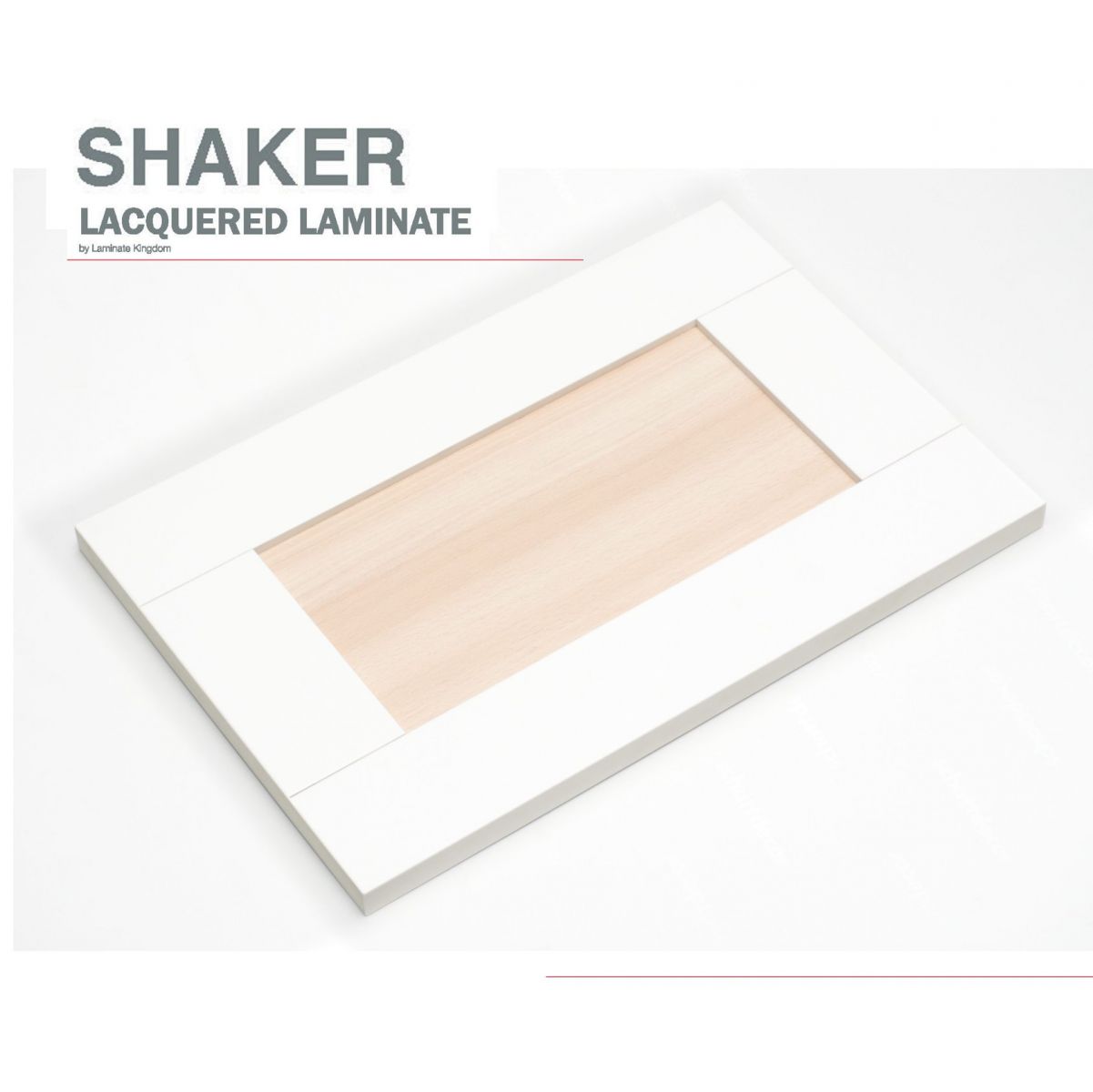 -  Biên dạng Cánh tủ Shaker Laminate Lacquered An Cường