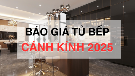 Báo giá tủ bếp Cánh kính cao cấp tại Ninh Bình 2025