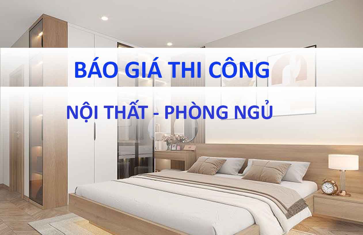 Báo giá thi công nội thất phòng ngủ hiện đại năm 2026 tại Ninh Bình