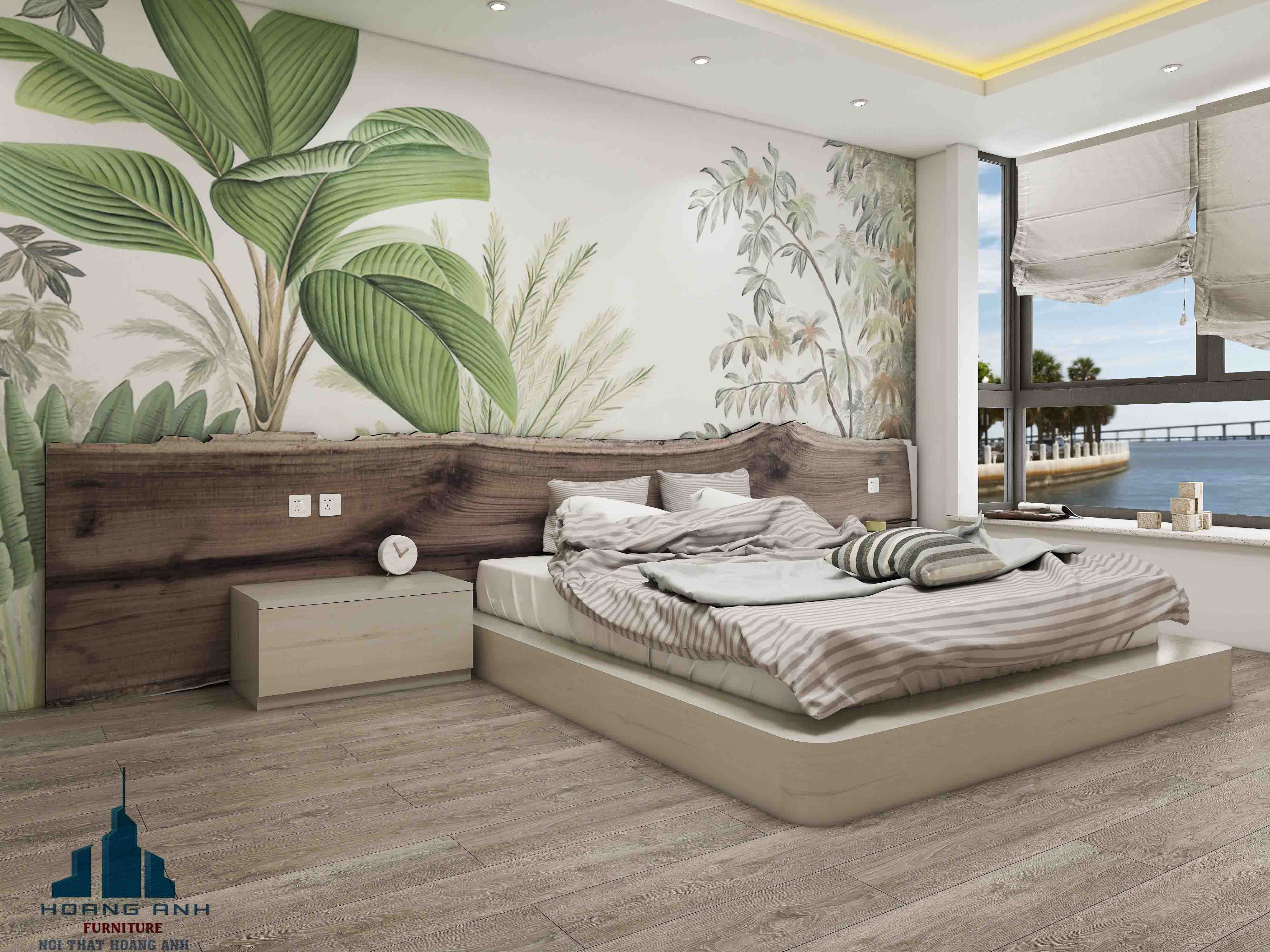 Phòng ngủ hiện đại tràn ngập ánh sáng tại Thành phố Biển