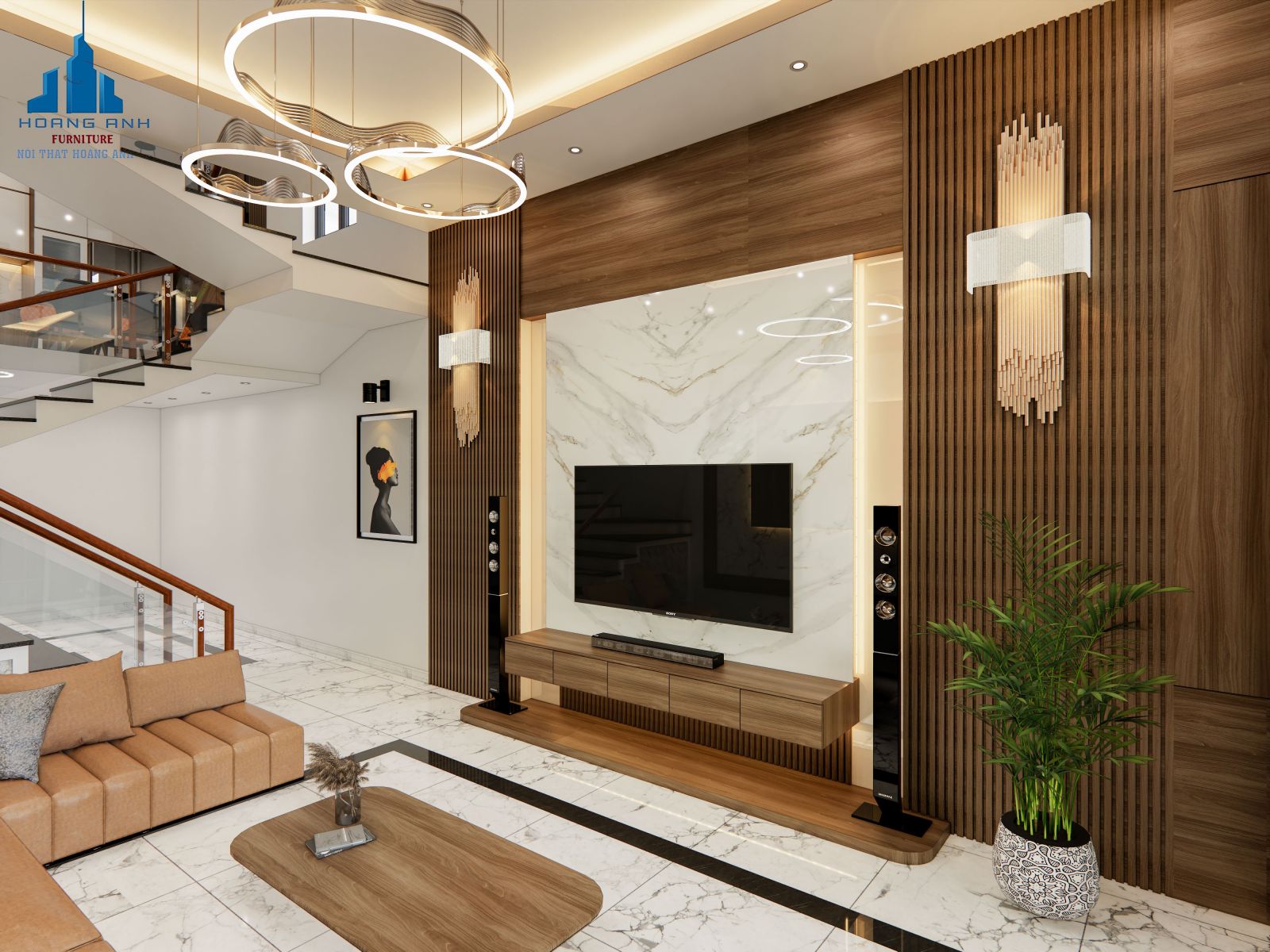 Thiết kế thi công nội thất nhà anh Dũng - TP Ninh Bình
