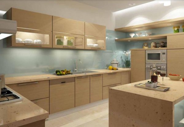 Tủ bếp verner sồi hiện đại có đẹp không ?