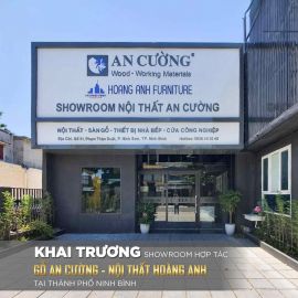 Showroom Nội Thất Hoàng Anh Ninh Bình - Đối tác tin cậy của công ty gỗ An Cường và thương hiệu đá thạch anh Vicostone 