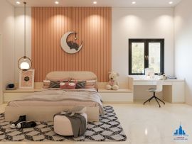 Thiết kế nội thất phòng ngủ hiện đại cho phụ nữ trẻ tại Ninh Bình