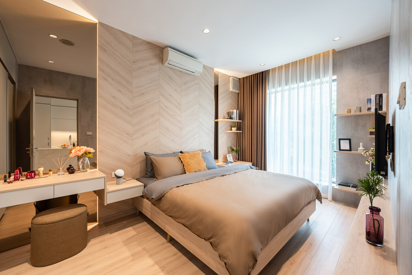 Mẫu thiết kế phòng ngủ hiện đại 25 - 30 m2 