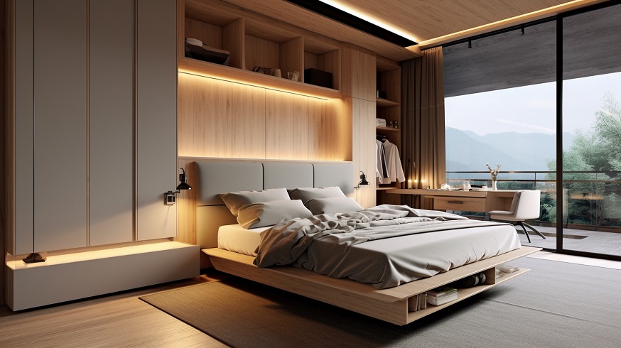 Ứng dụng thiết kế nội thất phong cách hiện đại trong phòng ngủ 
